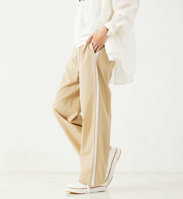 abahouse mavie「ナイロンストレッチサイドライントラックパンツ」|その他|