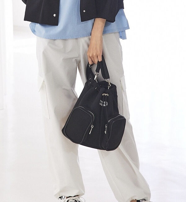 abahouse mavie「【OUTDOOR 】3way Drawsting Bag」|ショルダー・メッセンジャー|ブラック