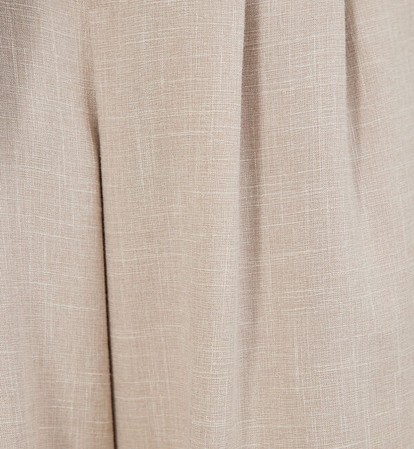 abahouse mavie「【大人気半袖ジャケットにセットアップ対応！】リネンライクタックワイドパンツ/WE」|その他|