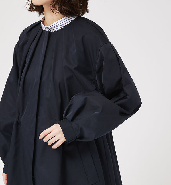 abahouse mavie「タックノーカラーコート」|ノーカラーコート|