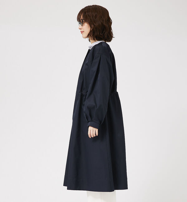 abahouse mavie「タックノーカラーコート」|ノーカラーコート|