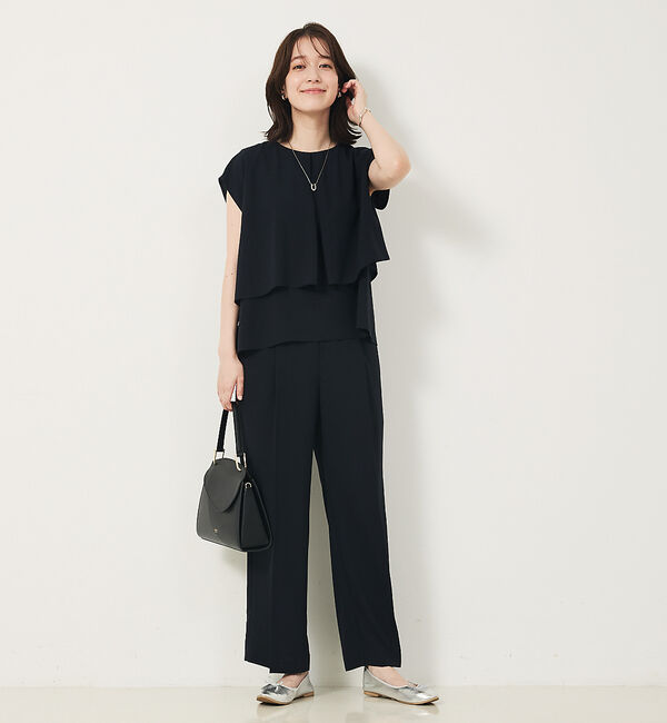 abahouse mavie「【エニデイカセット・サマー】ジョーゼットタックフレアーブラウス」|シャツ・ブラウス|