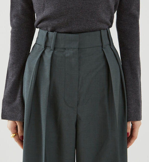 The Store by C' 「【ROHE】Wide Leg Double Pleated Trousers／ワ」|その他|