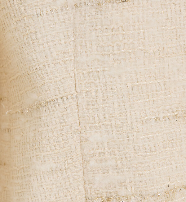 The Store by C' 「【COCUCA】ツイードＶネックジャケット」|ノーカラージャケット|