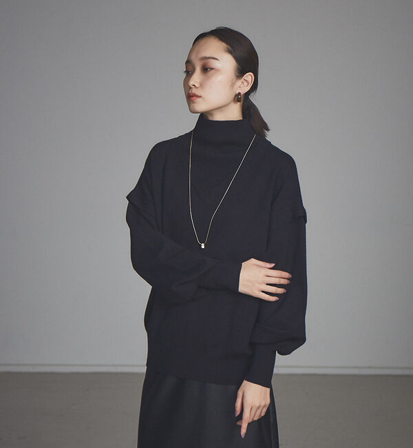 NOMINE「レイヤード風タートルニット」|ニット・セーター|