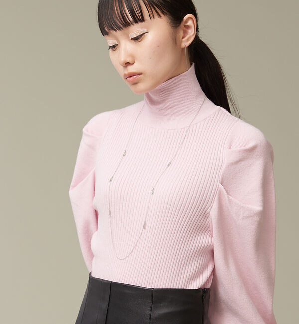 NOMINE「ボリュームスリーブタートルニット」|ニット・セーター|