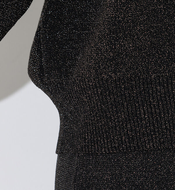 NOMINE「【上下2点セット/セットアップ対応】ラメプテーティングニットトップス＋ニットスカ」|スカート|