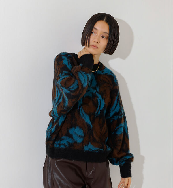 NOMINE「ボタニカル ジャガード ニット」|ニット・セーター|