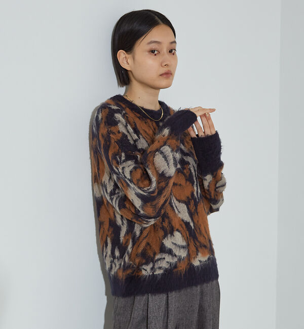 NOMINE「ボタニカル ジャガード ニット」|ニット・セーター|