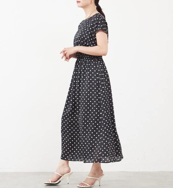 TIARA「ドットプリントワンピース」|ワンピース|