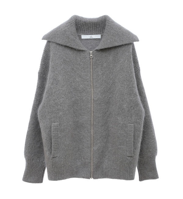 TIARA「ジップアップバルキーニット」|ニット・セーター|