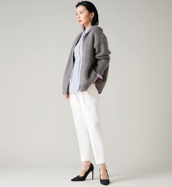 TIARA「ジップアップバルキーニット」|ニット・セーター|