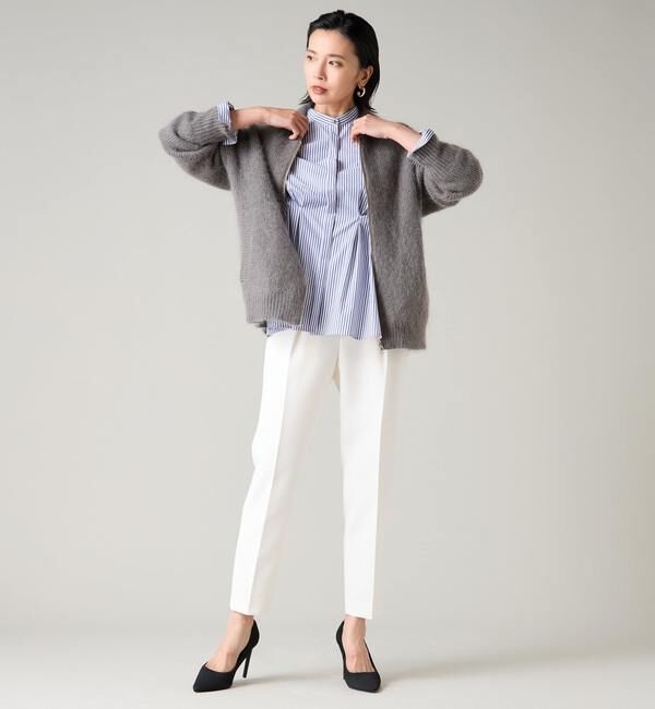 TIARA「ジップアップバルキーニット」|ニット・セーター|