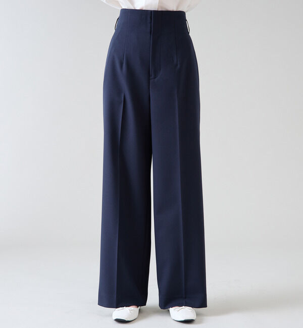 TIARA「ハイウエストベルテッドワイドパンツ（セットアップ対応）」|その他|