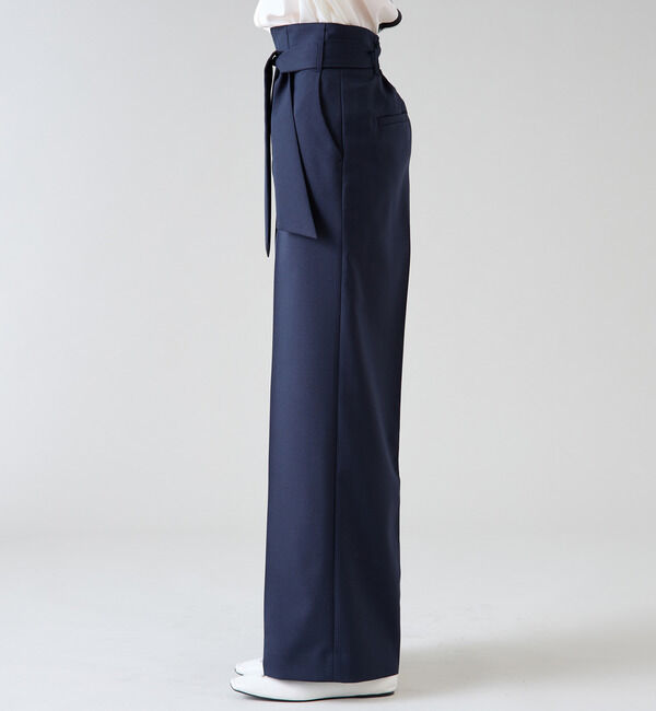 TIARA「ハイウエストベルテッドワイドパンツ（セットアップ対応）」|その他|