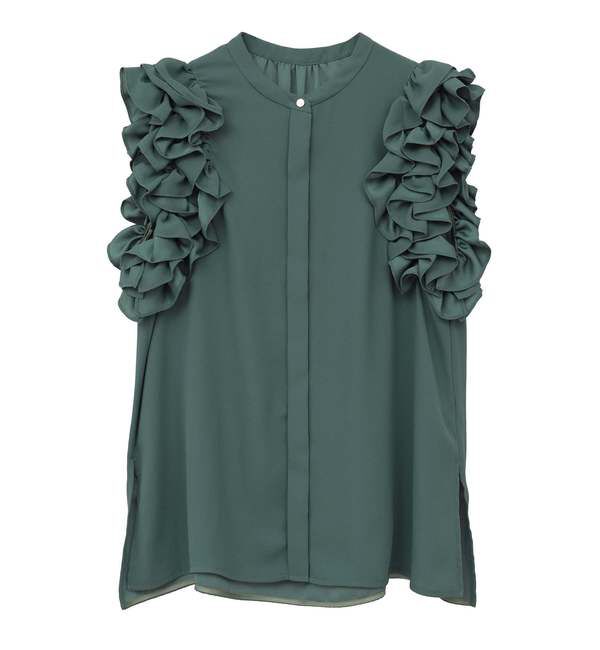 TIARA「サイドフリルブラウス（セットアップ可）」|シャツ・ブラウス|