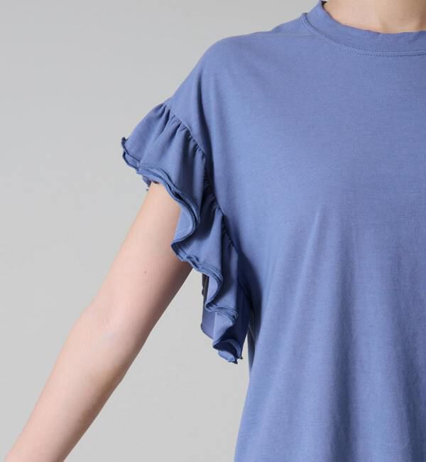 Liesse「袖フリルノースリーブカットソー」|Tシャツ・カットソー|