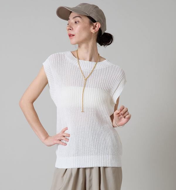 Liesse「Vネックニットベスト」|ベスト・ジレ|