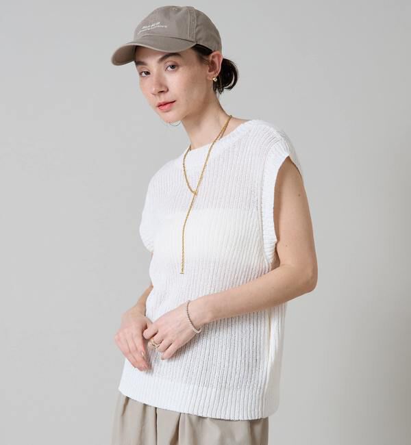 Liesse「Vネックニットベスト」|ベスト・ジレ|
