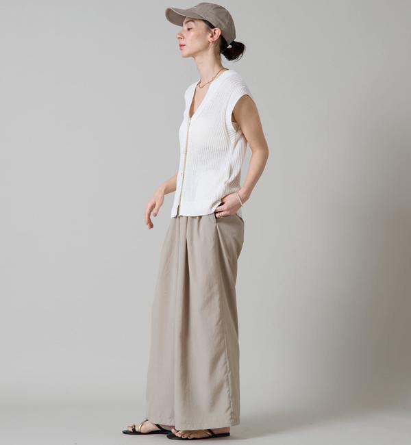 Liesse「Vネックニットベスト」|ベスト・ジレ|