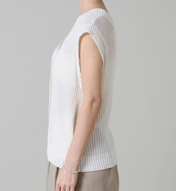 Liesse「Vネックニットベスト」|ベスト・ジレ|