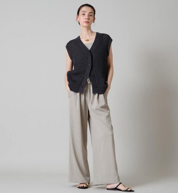 Liesse「Vネックニットベスト」|ベスト・ジレ|