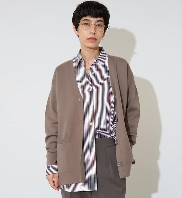 Liesse「バックメッセージカーディガン」|カーディガン|