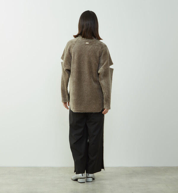 Soffitto「ふわふわトイプー起毛袖スリットプルオーバー」|Tシャツ・カットソー|