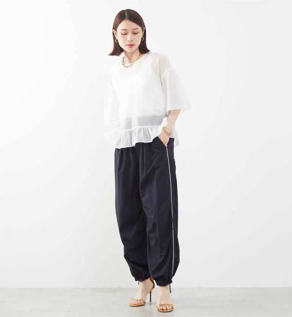 Soffitto「シアーフリルブラウス」|シャツ・ブラウス|