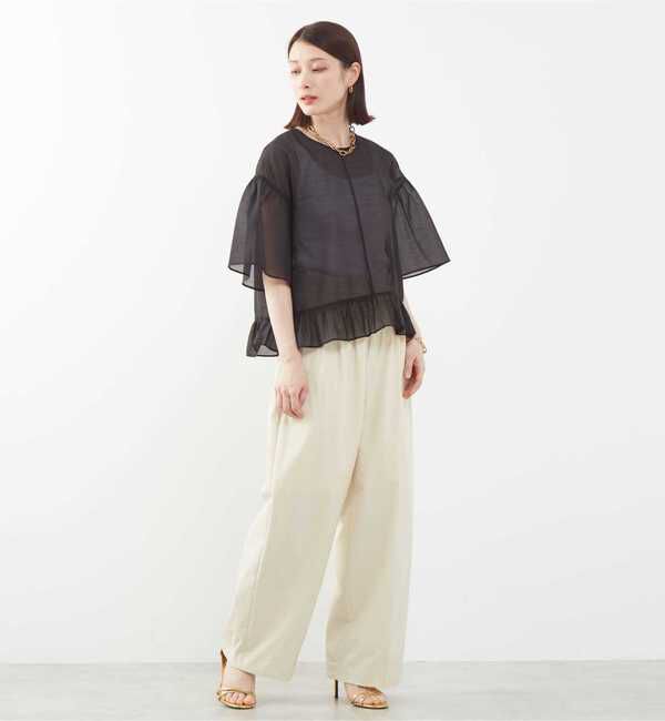Soffitto「シアーフリルブラウス」|シャツ・ブラウス|