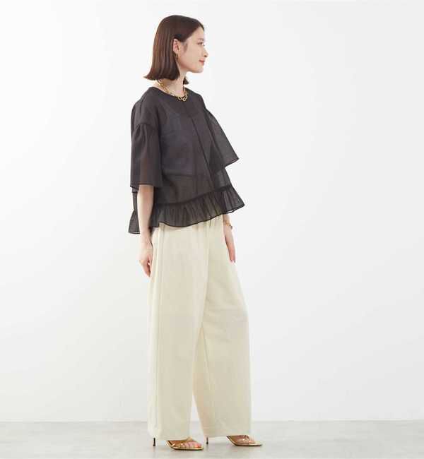 Soffitto「シアーフリルブラウス」|シャツ・ブラウス|