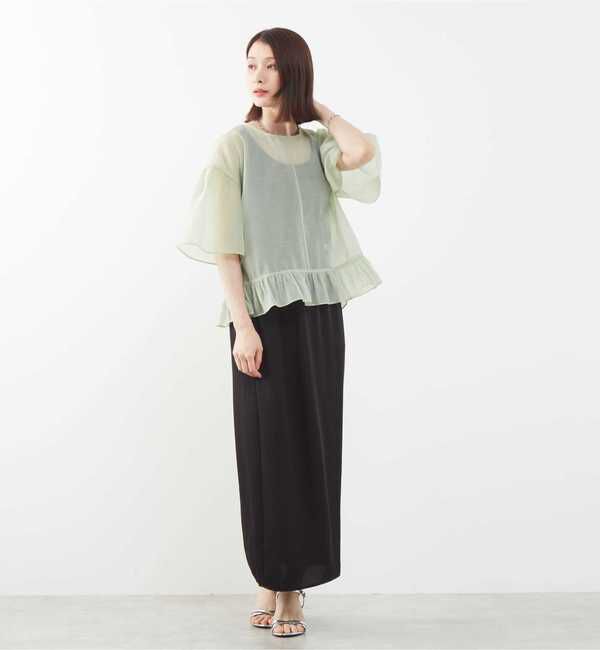 Soffitto「シアーフリルブラウス」|シャツ・ブラウス|