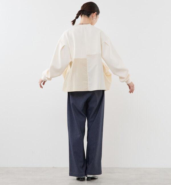 Soffitto「異素材使いプルオーバー」|Tシャツ・カットソー|