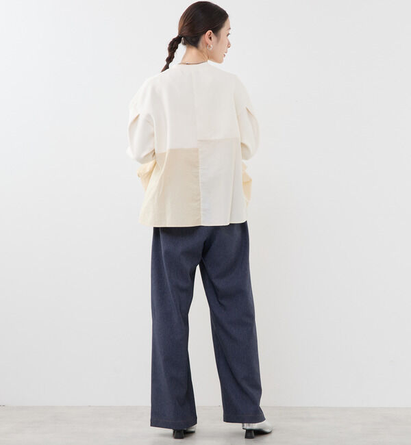 Soffitto「異素材使いプルオーバー」|Tシャツ・カットソー|