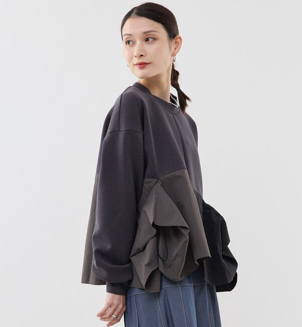 Soffitto「異素材使いプルオーバー」|Tシャツ・カットソー|