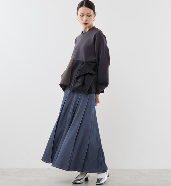 Soffitto「異素材使いプルオーバー」|Tシャツ・カットソー|