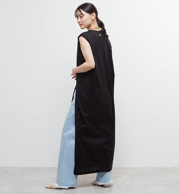 Soffitto「ノースリーブ深スリットカットソーワンピース」|ワンピース|