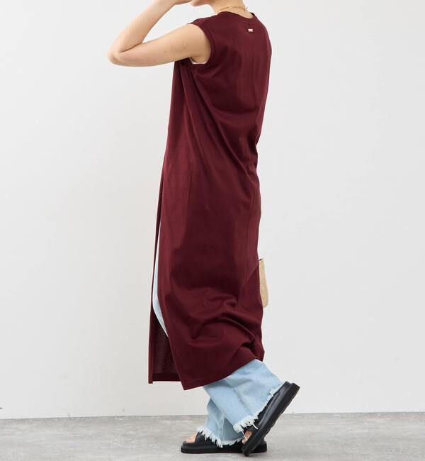 Soffitto「ノースリーブ深スリットカットソーワンピース」|ワンピース|