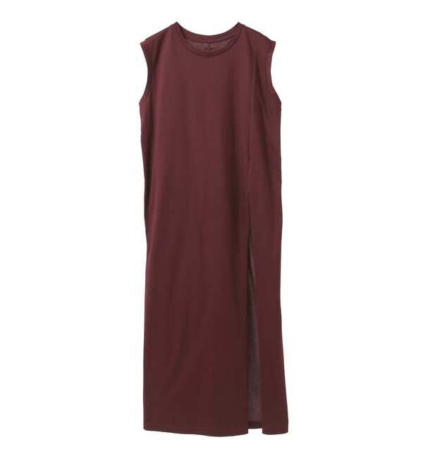 Soffitto「ノースリーブ深スリットカットソーワンピース」|ワンピース|