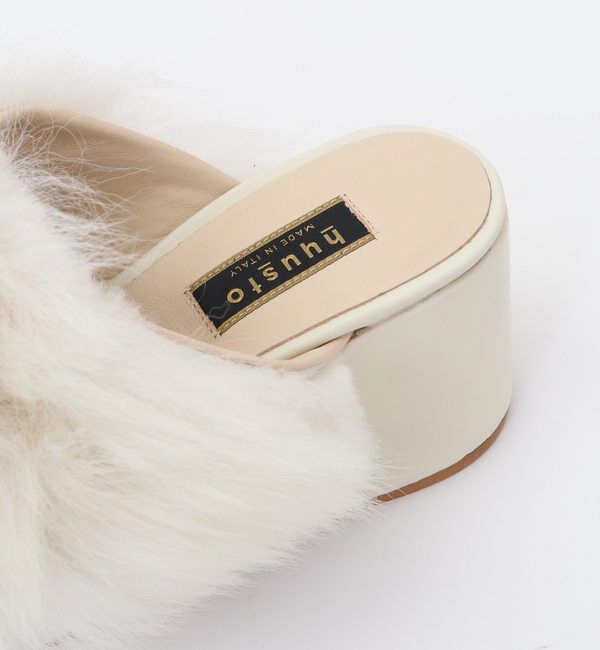 A_「【hyusto（ヒュースト）】ファーサボ HYUSTO22FW-1」|サンダル|