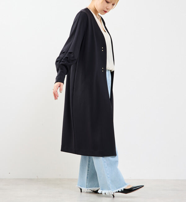 Soffitto「《定番》ノーカラータックスリーブコート」|その他|