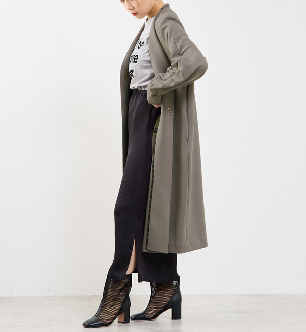 Soffitto「《定番》ノーカラータックスリーブコート」|その他|
