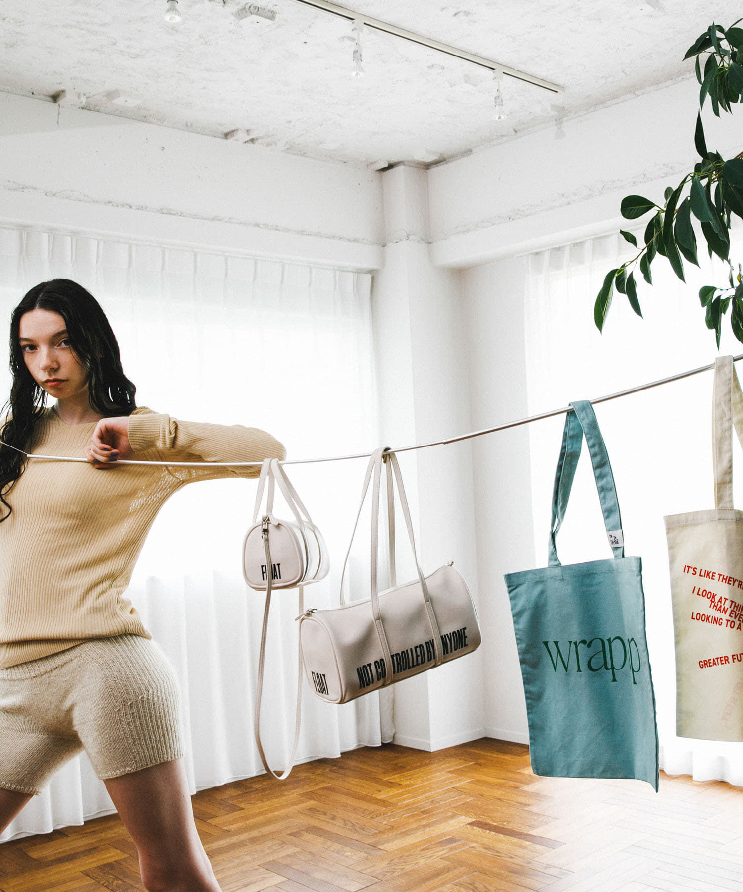 RODE SKO「Pas De DANSE　Letter ToteBag」|トートバッグ|