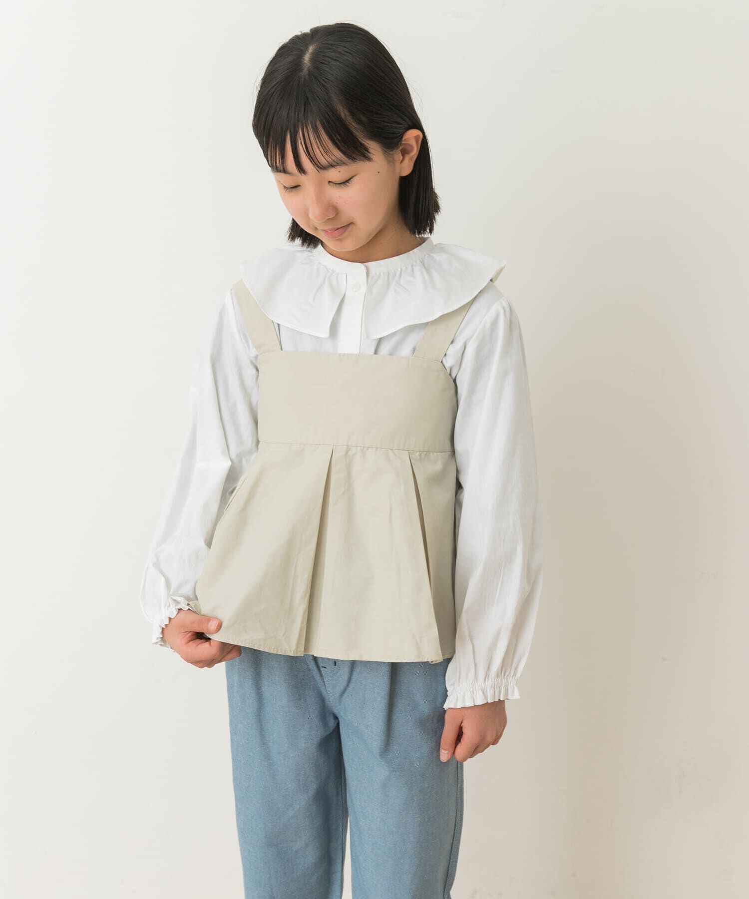 URBAN RESEARCH DOORS「『WEB/一部店舗限定』ペプラムキャミソールブラウス(KIDS)」|その他|