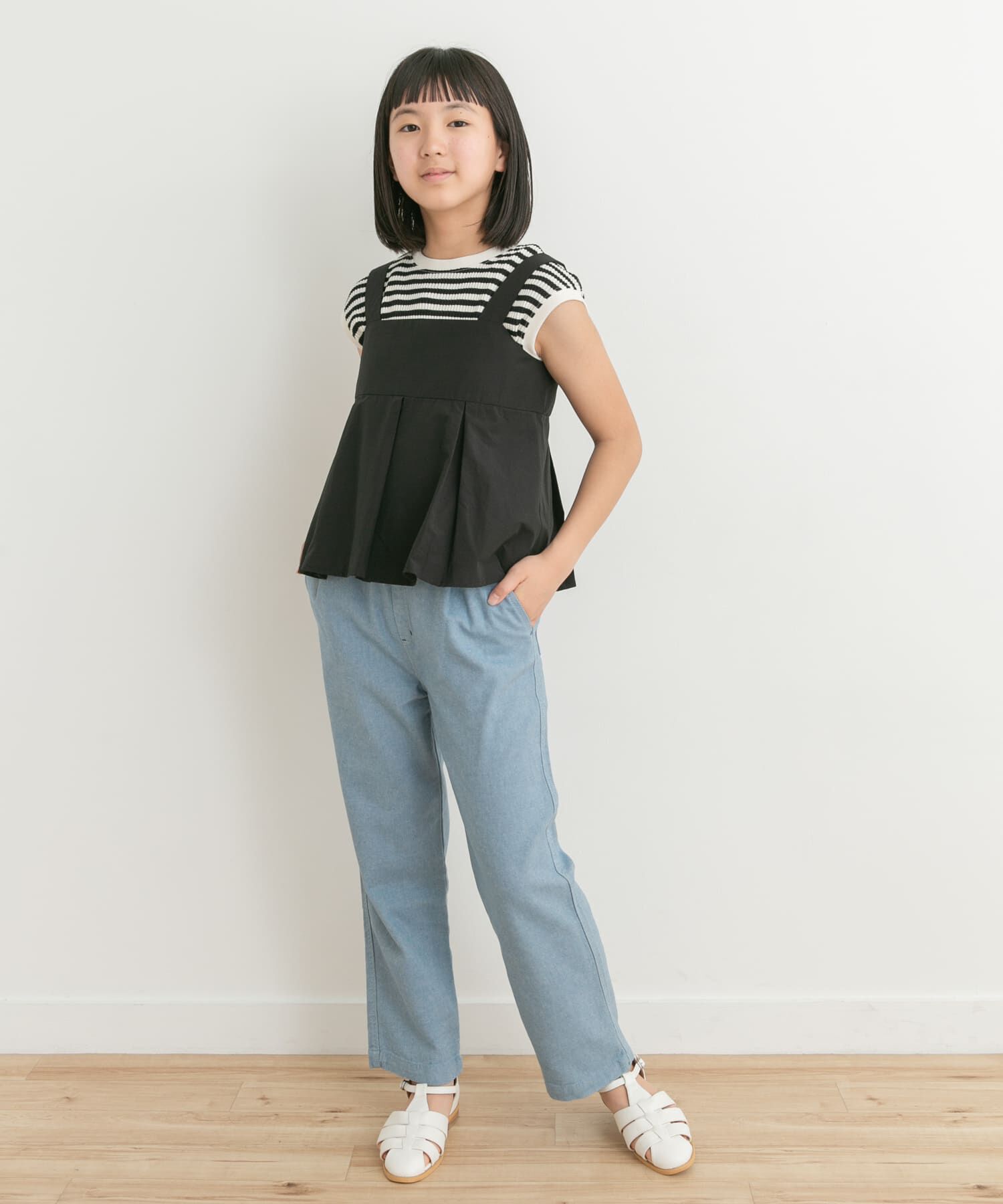 URBAN RESEARCH DOORS「『WEB/一部店舗限定』ペプラムキャミソールブラウス(KIDS)」|その他|