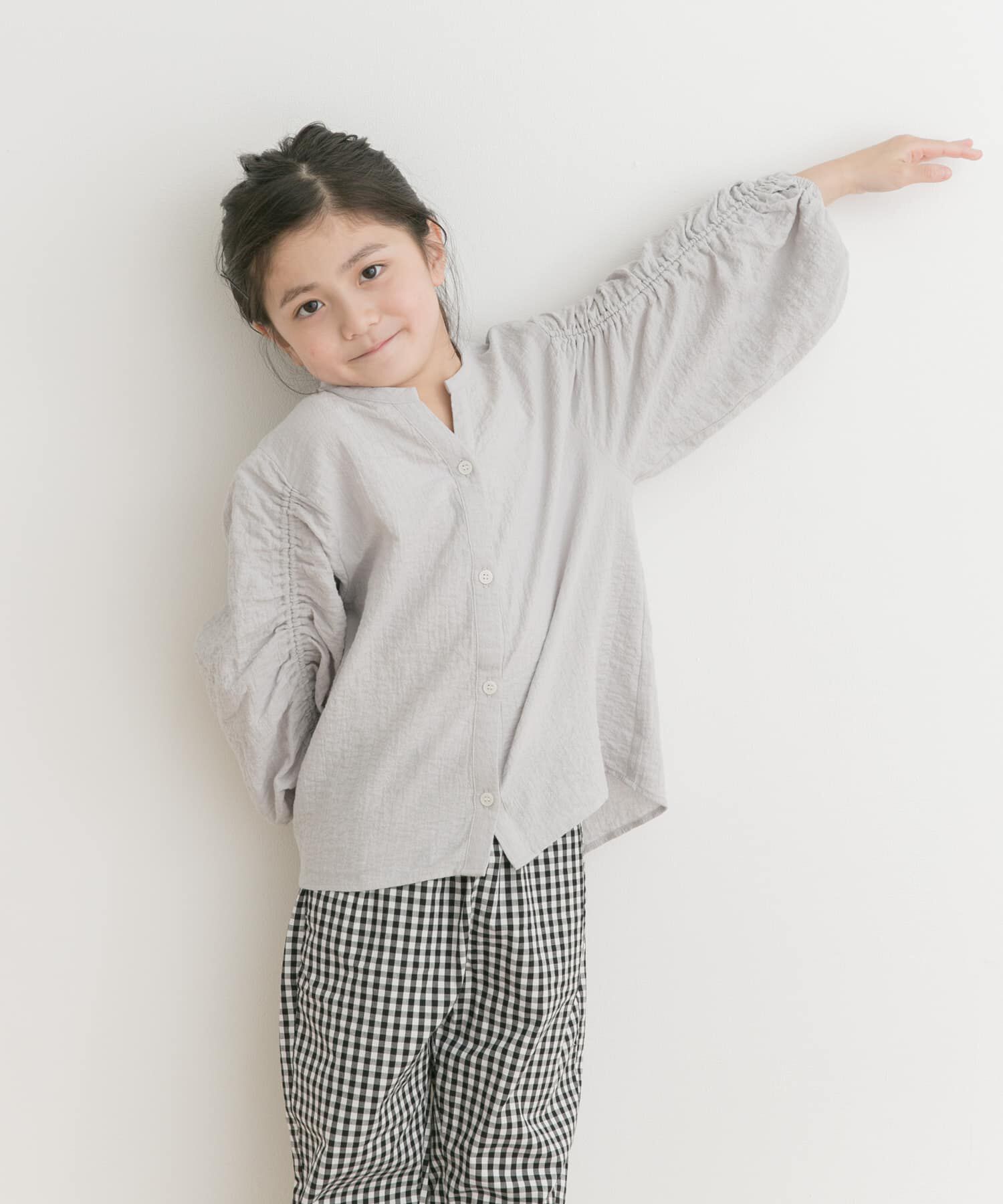 URBAN RESEARCH DOORS「『親子リンク』ギャザースリーブブラウス(KIDS)」|その他|