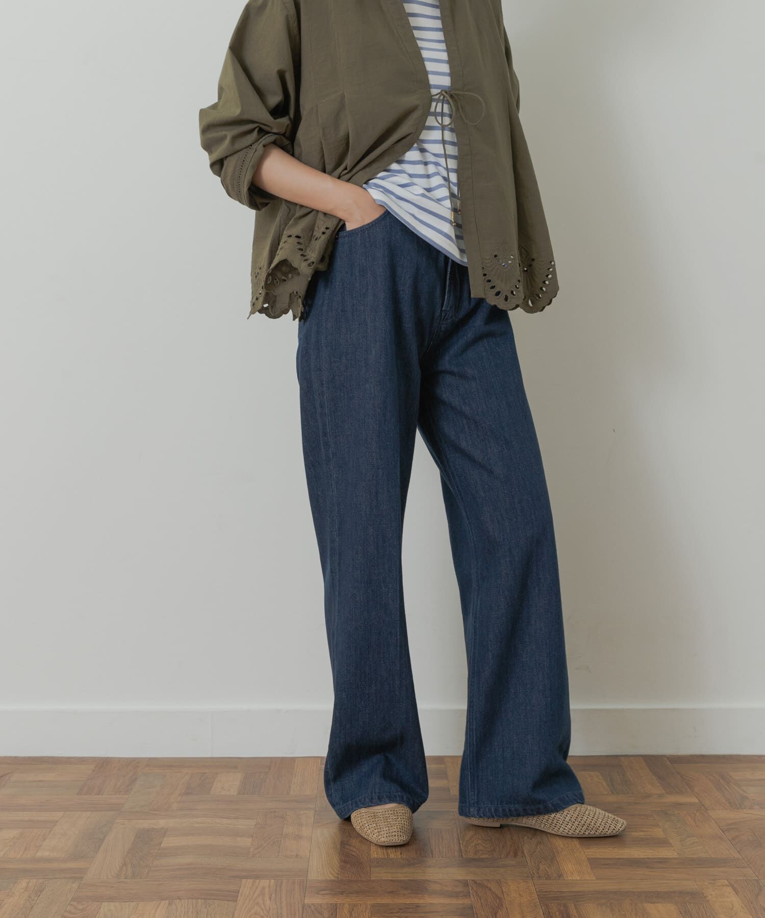 URBAN RESEARCH DOORS「Denim Straight Pants」|デニム|