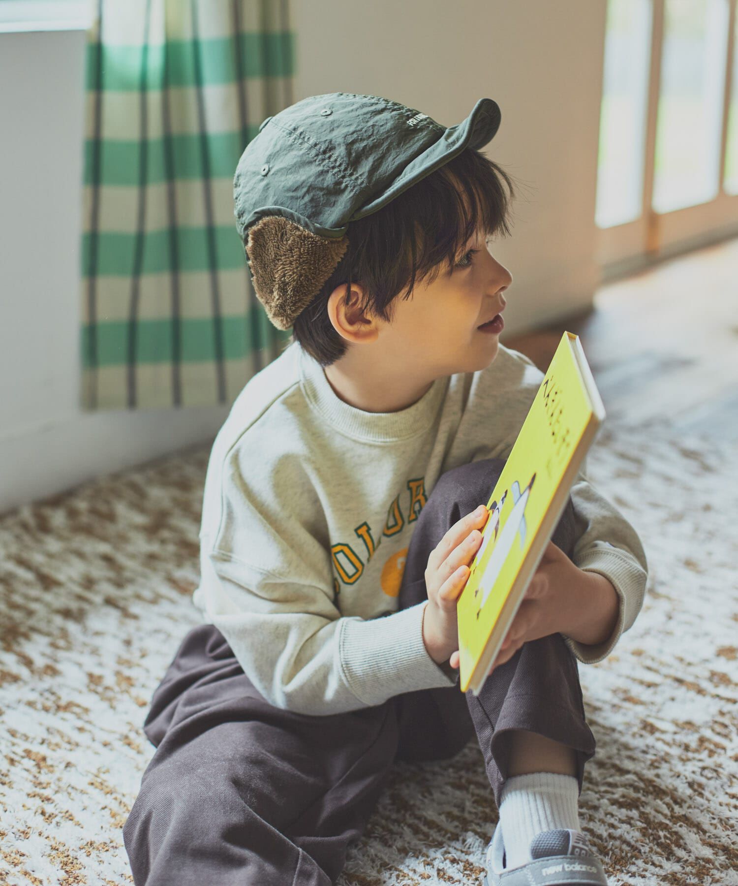 URBAN RESEARCH DOORS「『撥水』耳当て付きキャップ(KIDS)」|その他|カーキ