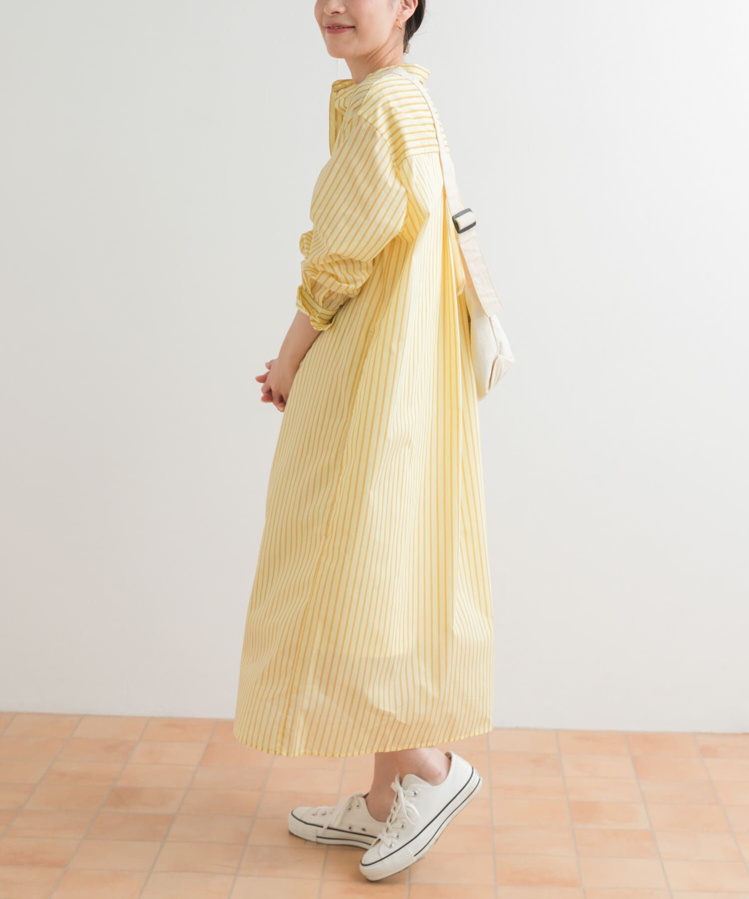 URBAN RESEARCH DOORS「カラーストライプシャツワンピース」|ワンピース|