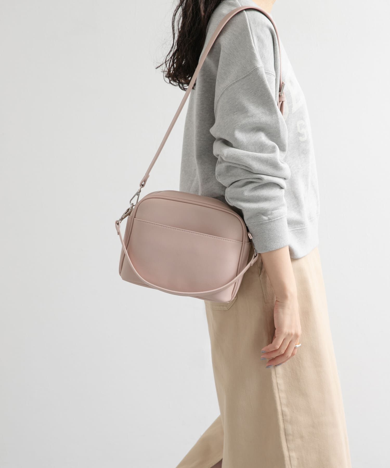 URBAN RESEARCH DOORS「2WAYスクエアショルダーバッグ」|ショルダー・メッセンジャー|ピンク